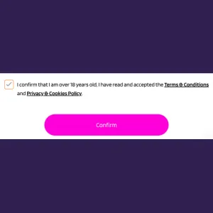 Image showcasing accepting the terms and conditions while registering at Happy Slots Casino.