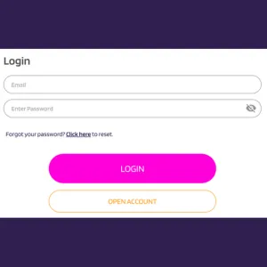 HappySlots login form on a dark background.